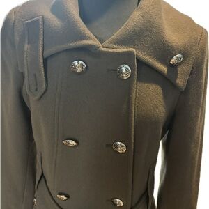 Tahari grey Double-Breasted Pea Coat 8
